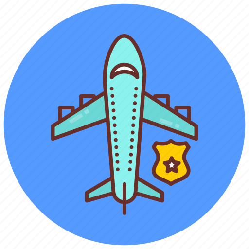 Airport, police, airplane, security, flying, plane, patrol icon - Download on Iconfinder