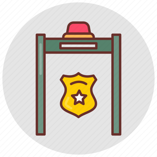 Security, checkpoint, sensor, examining, post, entry, control icon - Download on Iconfinder