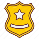 police, badge, sheriff, brooch, breast, medallion, star, hallmark