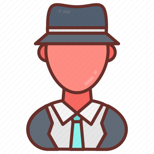 Male, detective, spy, agent, investigator, private, eavesdropper icon - Download on Iconfinder