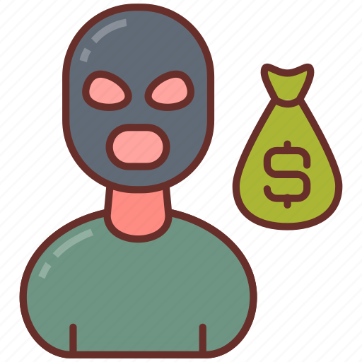 Robber, burglar, thief, dacate, money, robbing, cash icon - Download on Iconfinder