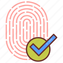 fingerprint, passed, verified, print, authentic, real, valid, veritable, thumb