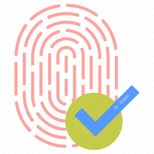 Fingerprint, passed, verified, print, authentic, real, valid icon - Download on Iconfinder