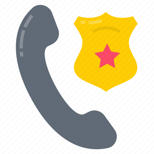 Police, helpline, hotline, toll, free, number, help icon - Download on Iconfinder