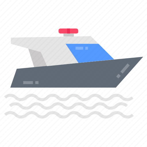Speed, boat, watercraft, motorboat, ship, yacht, sailing icon - Download on Iconfinder