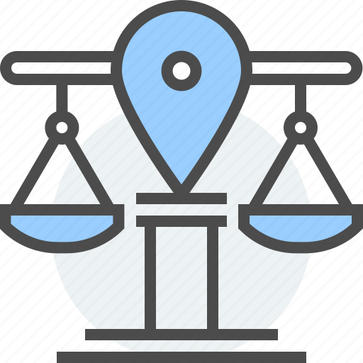 House, justice, land, law, location, mortgage, scale icon - Download on Iconfinder