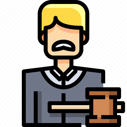 Professions, man, judge, law, occupation icon - Download on Iconfinder