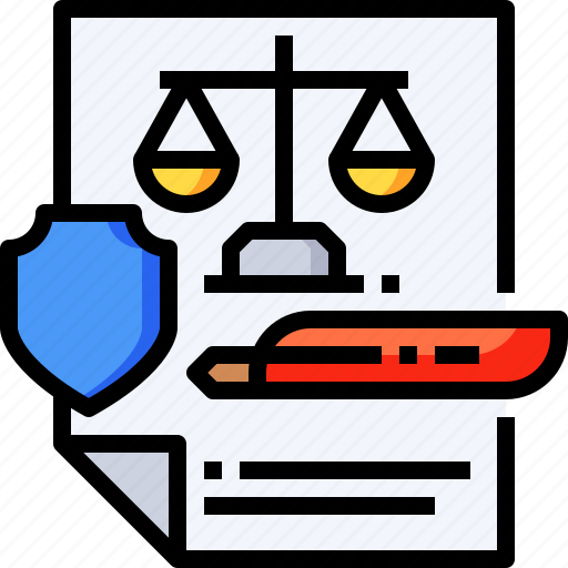 Contract, quill, justice, document, law icon - Download on Iconfinder