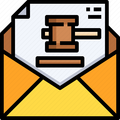 Sentence, justice, document, envelope, law icon - Download on Iconfinder