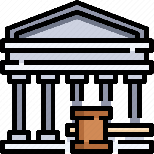 Building, justice, court, law icon - Download on Iconfinder