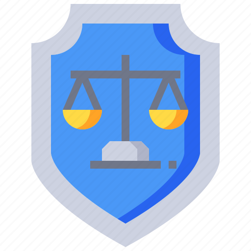Balanced, justice, law, badge, shield icon - Download on Iconfinder