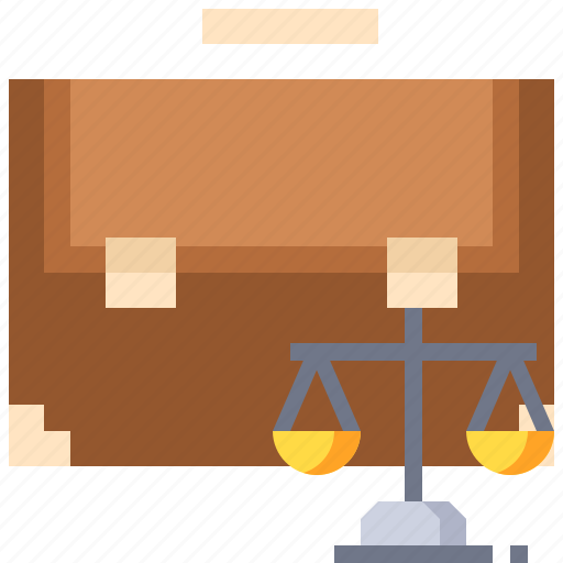 Scale, case, justice, briefcase, lawyer, law icon - Download on Iconfinder