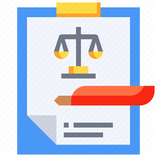 Document, justice, clipboard, quill, law, contract icon - Download on Iconfinder