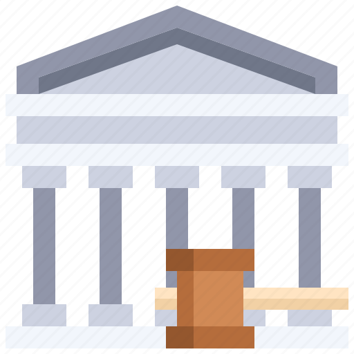 Building, justice, law, court icon - Download on Iconfinder