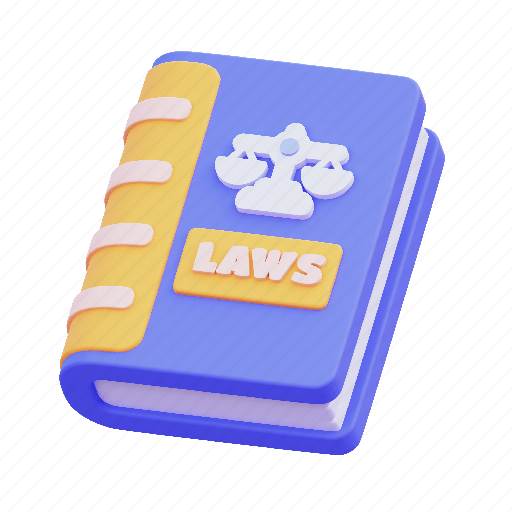 Law, book, laws, and, justice 3D illustration - Download on Iconfinder