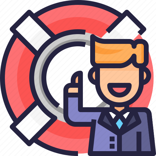 Business, business man, commerce, corporate, help, service, support icon - Download on Iconfinder