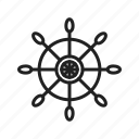 rudder, direction, ship, control, navigation