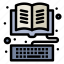 book, ebook, keyboard, library, online