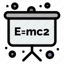 board, emc2, formula, physics