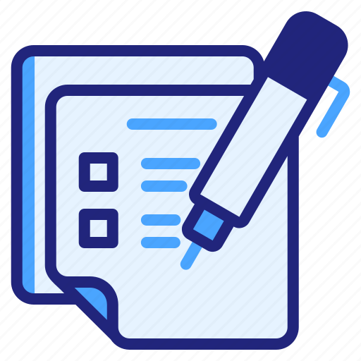 Questionnaire, pen, file, choice, selection icon - Download on Iconfinder