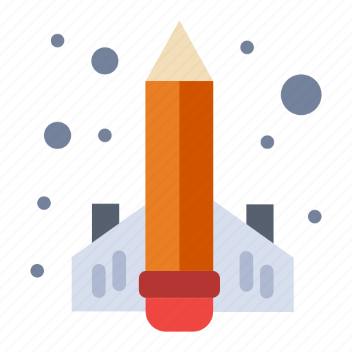 Book, education, knowledge, learning, rocket icon - Download on Iconfinder