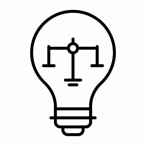 Bulb, light, intellectual, idea, lightbulb law, legal law, incandescent icon - Download on Iconfinder