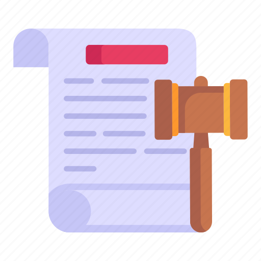 Court warrant, court order, legal document, legal notice, law document icon - Download on Iconfinder