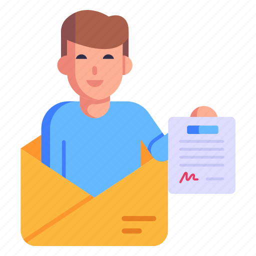 Agreement, mail contact, contract paper, affidavit, deed icon - Download on Iconfinder