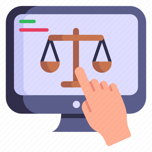 Online law, online legislation, legal technology, online justice, digital law icon - Download on Iconfinder