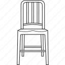 chair, design, designer, furniture, line, navy, stool
