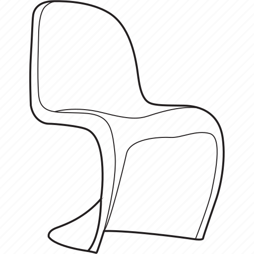 Chair, design, designer, furniture, line, panton, stool icon - Download on Iconfinder