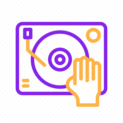 Disc, disco, edm, jockey, music, party icon - Download on Iconfinder