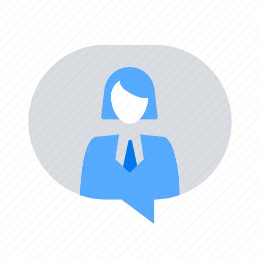 Chat, consultant, woman icon - Download on Iconfinder