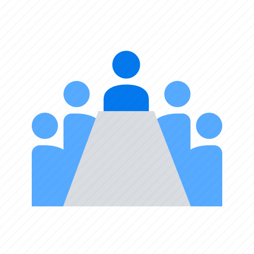 Conference, meeting, table icon