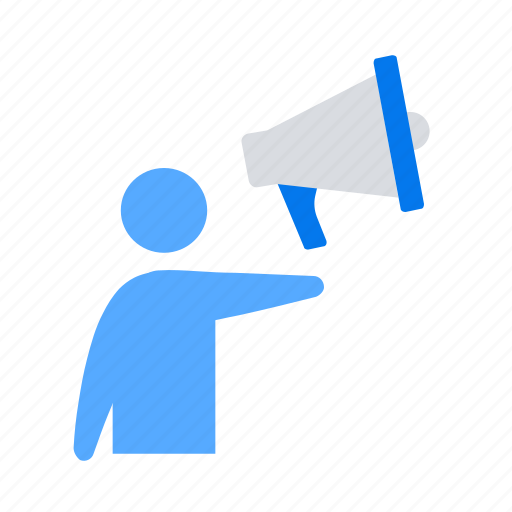 Advertisement, megaphone, person icon - Download on Iconfinder