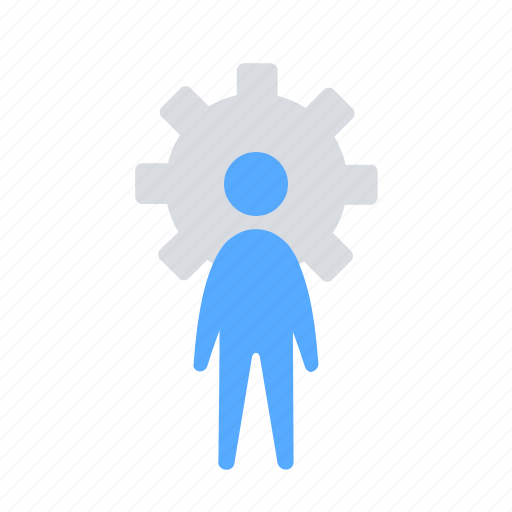 Gear, man, productivity icon - Download on Iconfinder