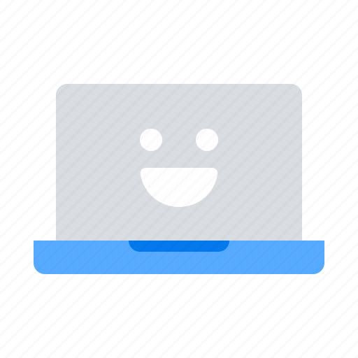 Computer, happy, smile icon - Download on Iconfinder