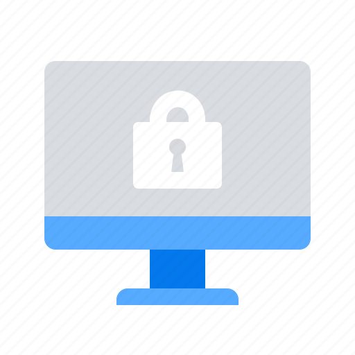 Computer, lock, protected icon - Download on Iconfinder