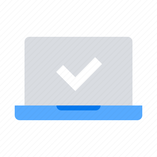 Chechmark, laptop, success icon - Download on Iconfinder