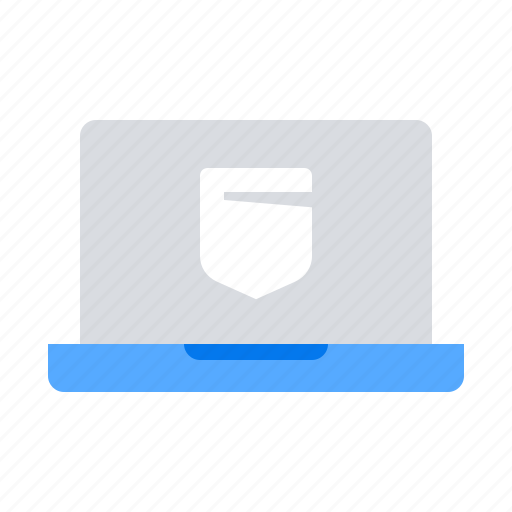 Laptop, proteced, shield icon - Download on Iconfinder
