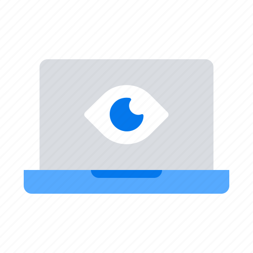 Eye, laptop, spy icon - Download on Iconfinder on Iconfinder