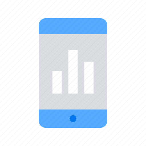 Graph, mobile, statistics icon - Download on Iconfinder