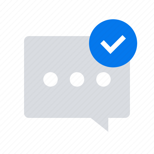 Chat, check, tick icon - Download on Iconfinder
