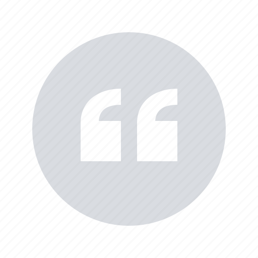 Circle, quote, testimonial icon - Download on Iconfinder