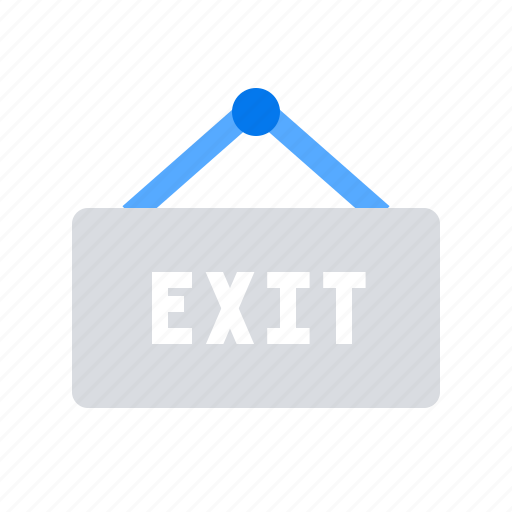 Exit, logout, sign icon - Download on Iconfinder
