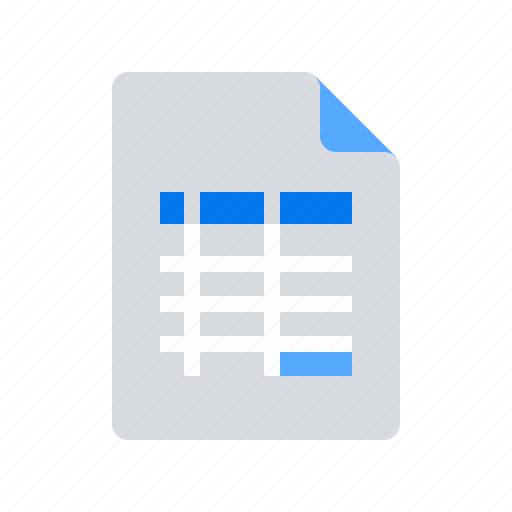 Document, excel, table icon - Download on Iconfinder
