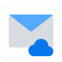 cloud, mail, message