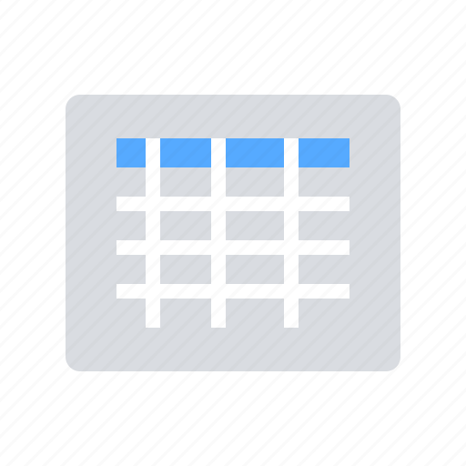 Excel, grid, table icon - Download on Iconfinder