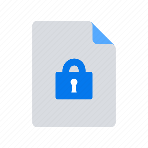 Document, file, lock icon - Download on Iconfinder