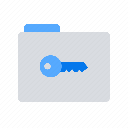 Encrypted, folder, key icon - Download on Iconfinder